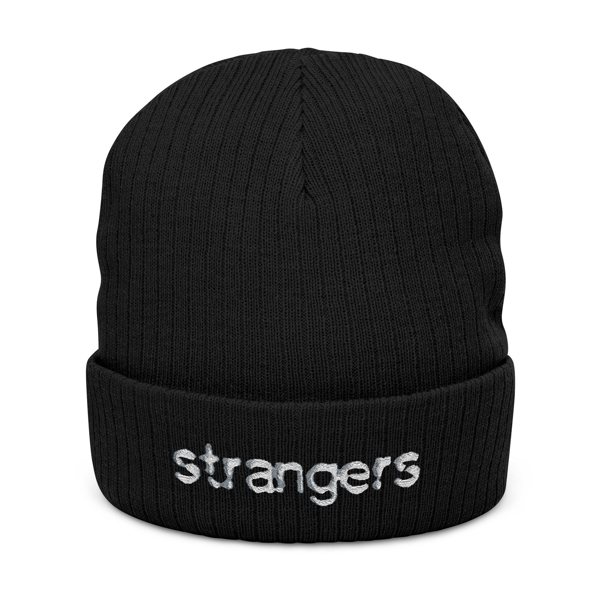 Embroidered "Strangers" Beanie